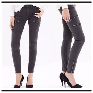Madewell Skinny Skinny Multi-Zip Moto Jeans 28